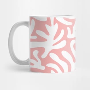 Santorini Summer / Modern Shapes on Blush Pink Mug